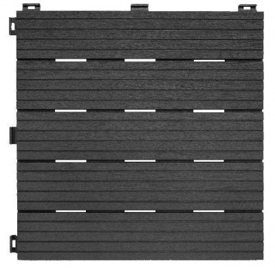 Декоративне покриття для підлоги Cosmopolitan, рифлений, 30х30см, сірий, уп.6 шт.