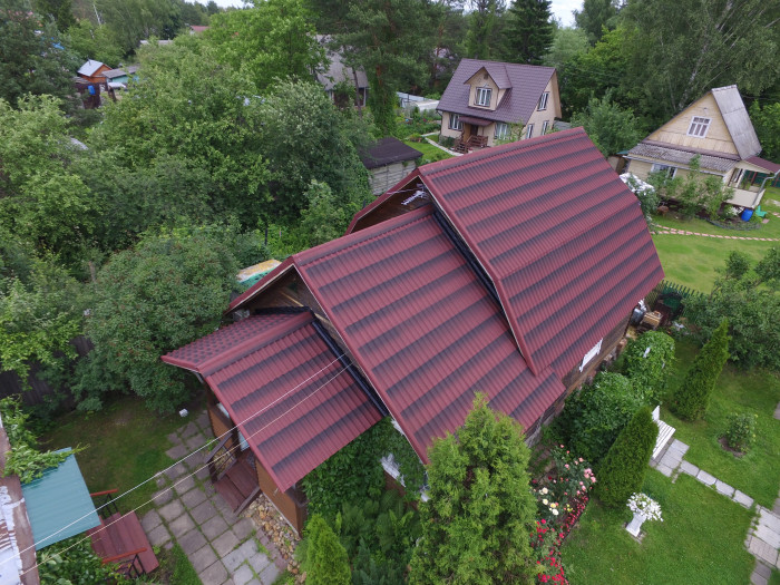 Черепиця Ондувілла коричнева лист 3D