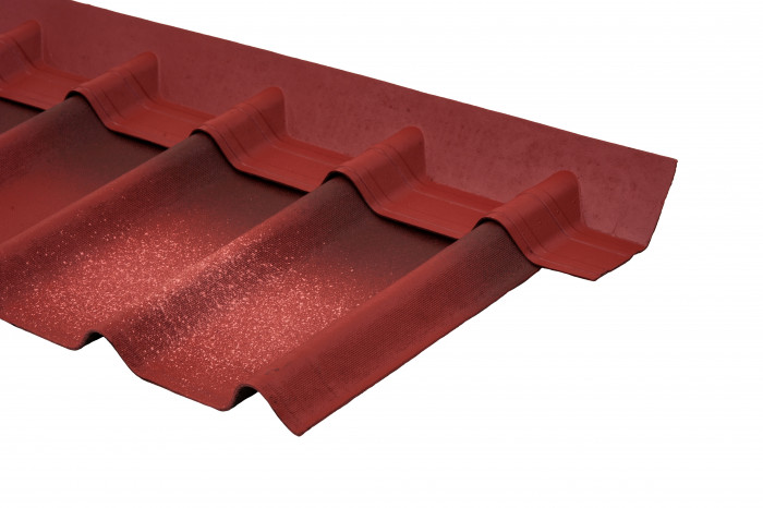 Черепиця Ондувілла червона 3D