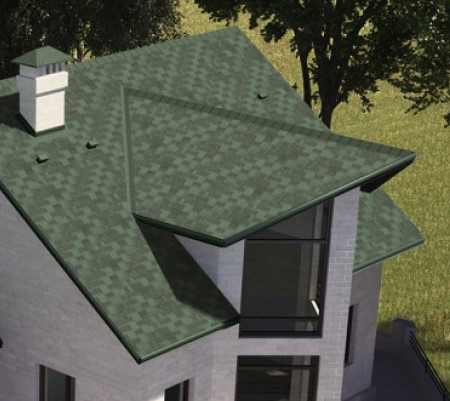 Бітумна черепиця АКВАІЗОЛ  Акцент  ЧЕРВОНА ЕКО - гарантія 25 років 