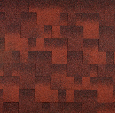 Бітумна черепиця АКВАІЗОЛ  Акцент  ЧЕРВОНА ЕКО - гарантія 25 років 