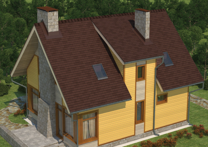 Бітумна черепиця RUFLEX Tab Мідний Відлив, 3м2