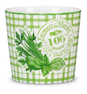Кашпо для квітів Herbs, керамічне, 14&quot;, Farmers