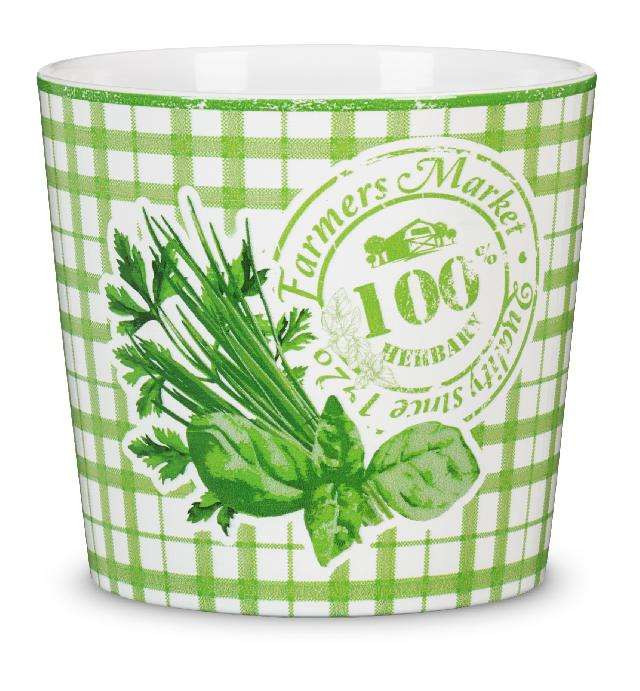 Кашпо для цветов Herbs, керамическое, 14", Farmers