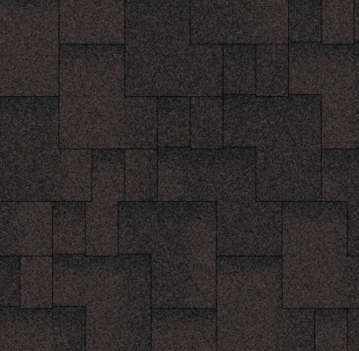 Бітумна черепиця АКВАІЗОЛ  Акцент  КОРИЧНЕВА ЕКО - гарантія 25 років 