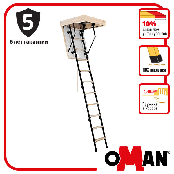 Чердачная лестница Oman Mini Termo (80x70) H265