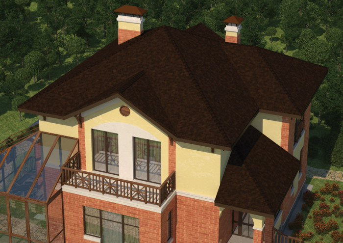 Бітумна черепиця RUFLEX Tab Темний шоколад, 3м2