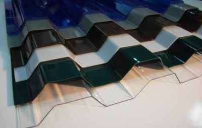 Рифлений полікарбонат Marlon CS - 0,8 мм прозорий, бронза