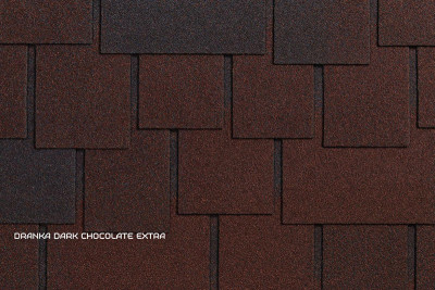 Бітумна черепиця RUFLEX Dranka Темний Шоколад Екстра, 2,8м2