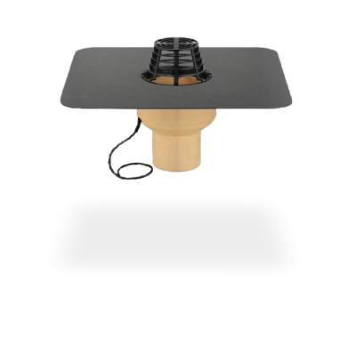 Покрівельна воронка з поліуретану SitaTrendy з бітумним фартухом і системою обігріву (діаметр 110 мм)