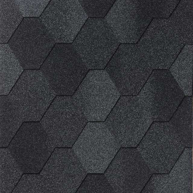 Битумная черепица  Number One Hex (52) Dual Black