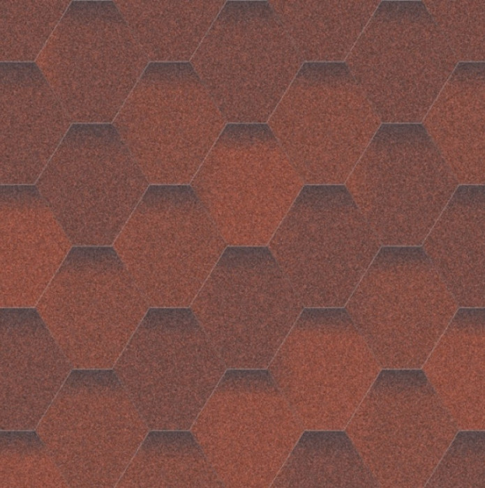 Бітумна черепиця АКВАІЗОЛ Мозаїка - Еталон - гарантія 35 років 