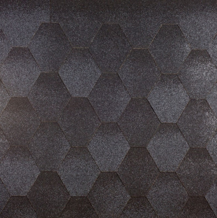 Бітумна черепиця АКВАІЗОЛ Мозаїка - Еталон - гарантія 35 років 