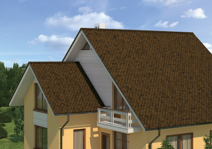 Бітумна черепиця RUFLEX Ornami Мідний Відлив, 3м2