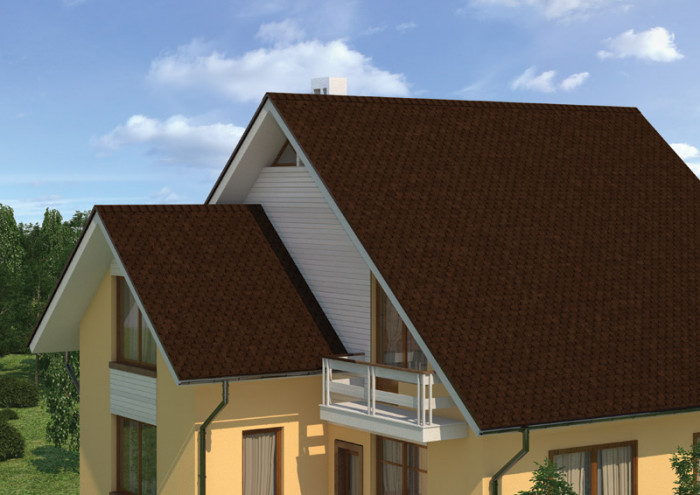 Бітумна черепиця RUFLEX Ornami Темний шоколад, 3м2