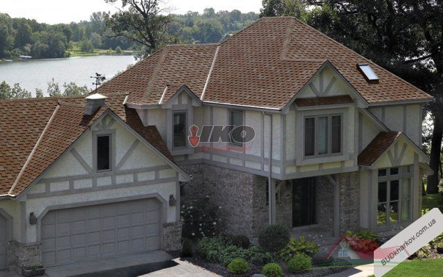 Бітумна черепиця архітектурного стилю IKO ArmourShake