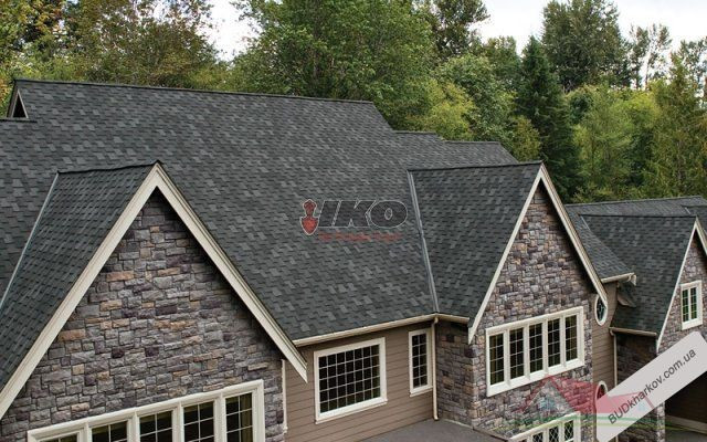 Бітумна черепиця архітектурного стилю IKO ArmourShake