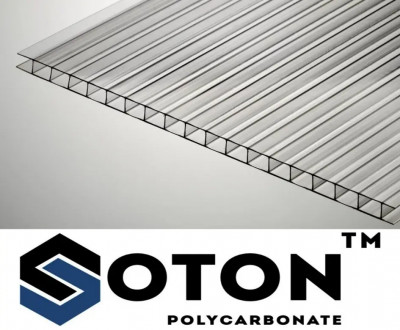 Стільниковий полікарбонат SOTON 16мм прозорий