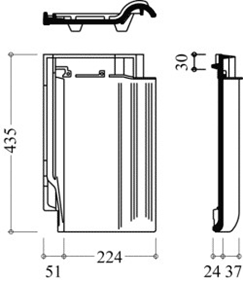Керамічна черепиця BRAAS 13V Топ глазур