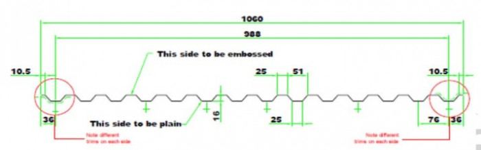 Гофрований полікарбонатний лист ТМ Marlon CSX embossed BRETT MARTIN Прозорий 