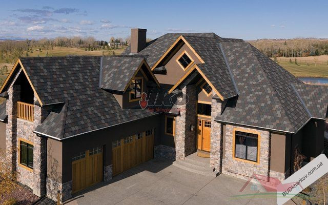 Бітумна черепиця архітектурного стилю IKO Crowne Slate (Канада)