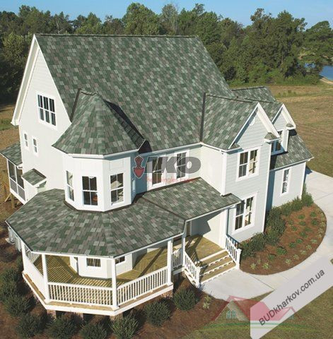 Бітумна черепиця архітектурного стилю IKO Crowne Slate (Канада)