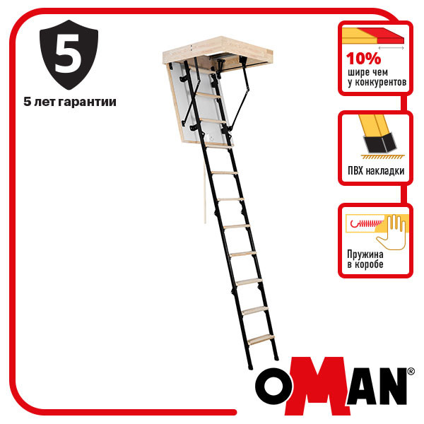 Чердачная лестница Oman Mini Termo (90x70) H265