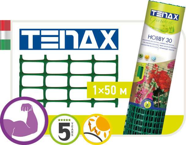 Сітка полімерна Tenax "Хобби 30" зелена (1х50м)