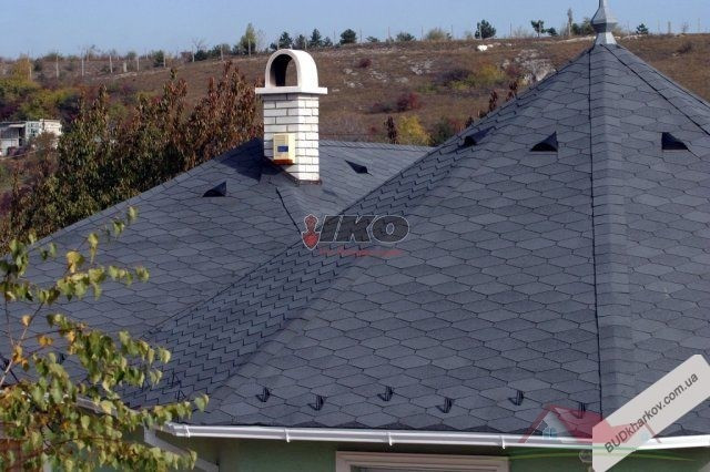 Бітумна черепиця класу Преміум IKO Monarch-Diamant (Бельгія)