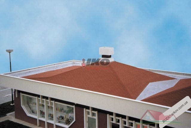 Висококласна традиційна бітумна черепиця IKO Diamant (Бельгія)