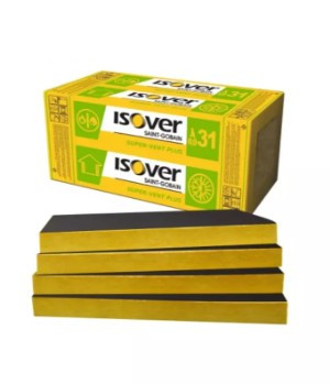 Мінераловатний утеплювач ISOVER Super-Vent** (зі склополотном) 50 мм 8,64 кв.м