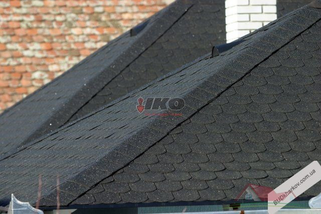 Висококласна традиційна бітумна черепиця IKO Superglass-Biber (Бельгія)