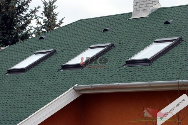 Висококласна традиційна бітумна черепиця IKO Superglass-Biber (Бельгія)