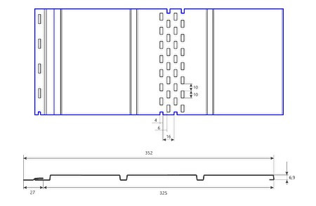 Софит металлический