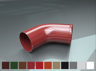 Коліно вивідне 125/90 коричневий 