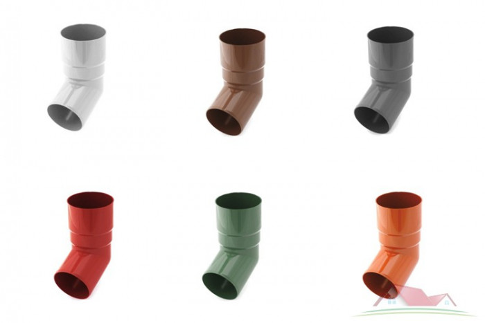 Коліно труби BRIZA 90 мм 67 градусів