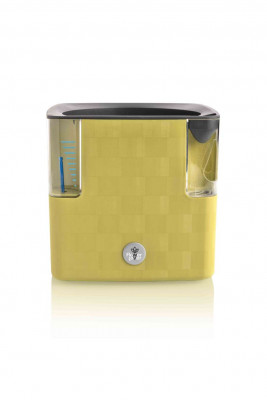 Кашпо із системою автополиву Plastkon &quot;Flower Lover&quot; Cobble 14x14x14 см, світло-зелений