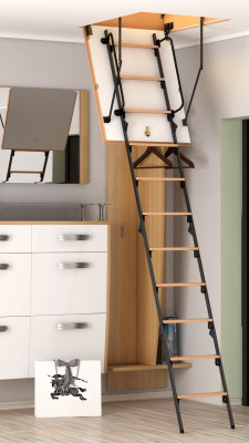 Сходи на горище CHERDAK PREMIUM METAL Mini (h265) 