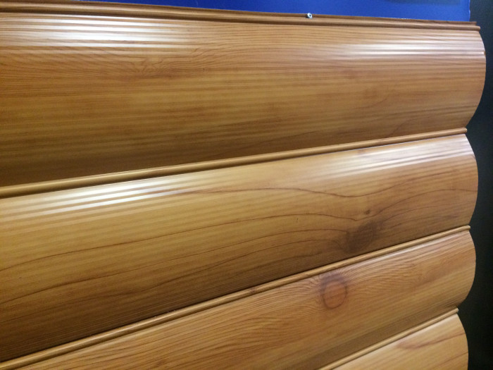 Металевий сайдинг Блок-Хаус, ЄвроБрус (дуб венге, вишня, дуб, золотий дуб, сосна, вільха)