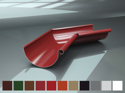 Кут ринви внутрішній 125/90 коричневий 135° 