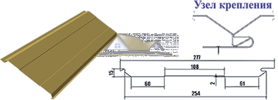 Металлический Блок-Хаус, ЕвроБрус (полиэстер)