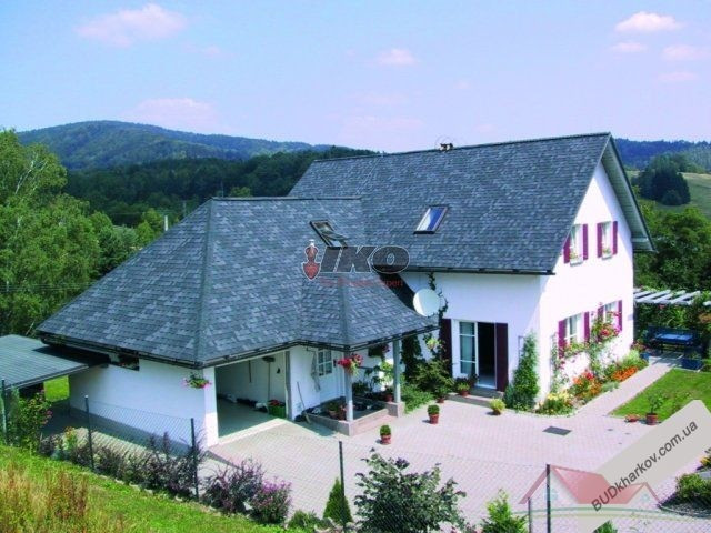 Ламінована бітумна черепиця IKO Cambridge (Канада)