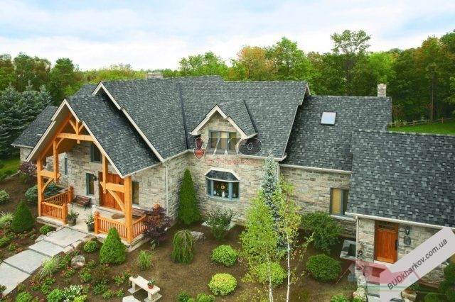 Ламинированная битумная черепица IKO Cambridge (Канада)