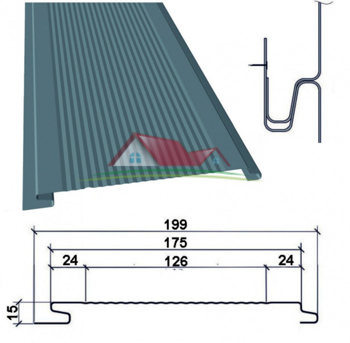 Металевий сайдинг "Корабельна дошка", "Дошка", "Дошка безшовна", "Вертикальна дошка з мікроребром"