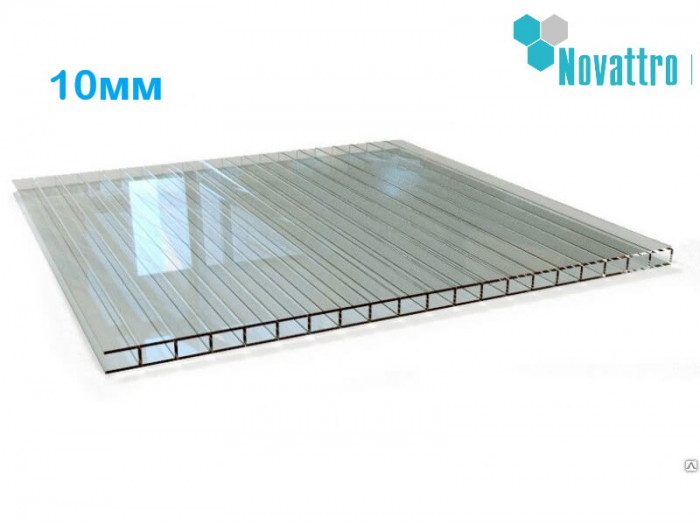 Стільниковий полікарбонат OSCAR 10мм, Прозорий