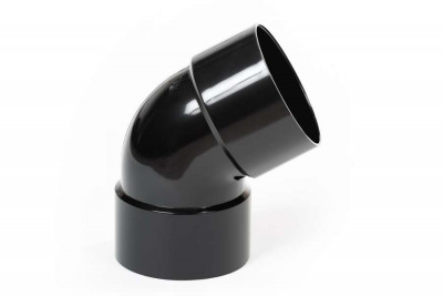 Коліно дворозтрубне PROFiL 75 чорне