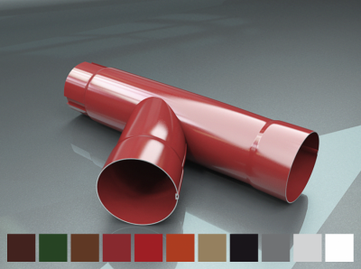 Трійник 125/90 коричневий