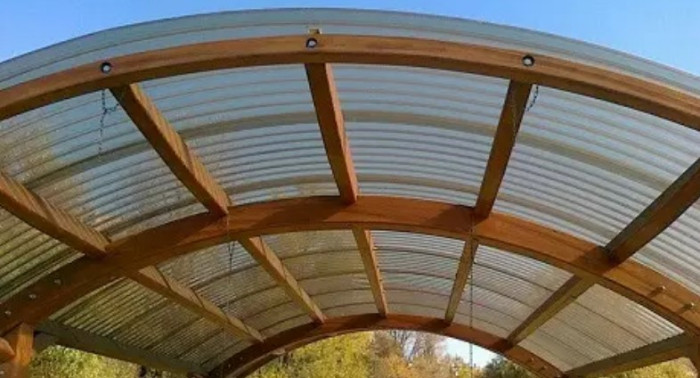 ПВХ Onduclair Greca 76/18 трапеція 2*0,9 м. 0,8мм бронза