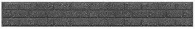 Декоративний бордюр для саду, 15х5х120 см, сірий, &quot;цегла&quot;