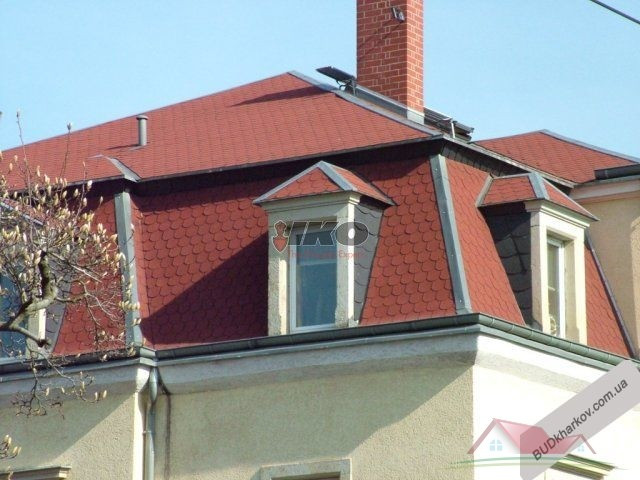 Самоклеющаяся черепица IKO BiberShield (Бельгия)